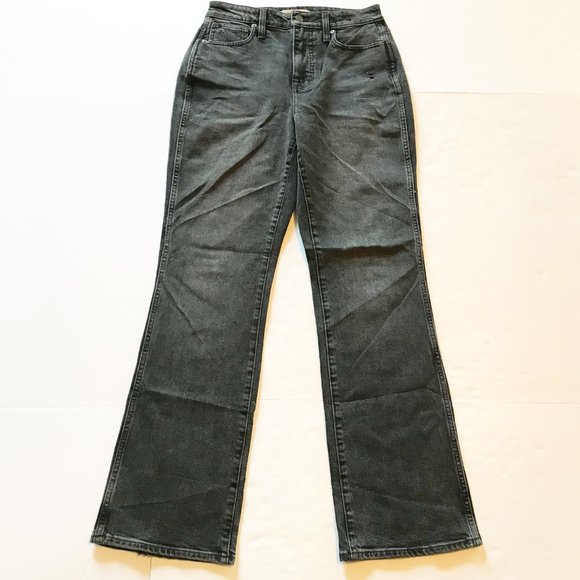 MADEWELL NWT Curvy '90s High Rise Bootcut Jeans Lindale Wash Black Womens 26 - Picture 3 of 12